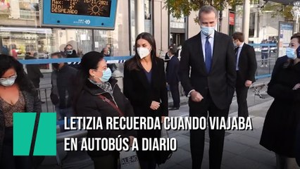 Letizia recuerda cuando viajaba en autobús a diario