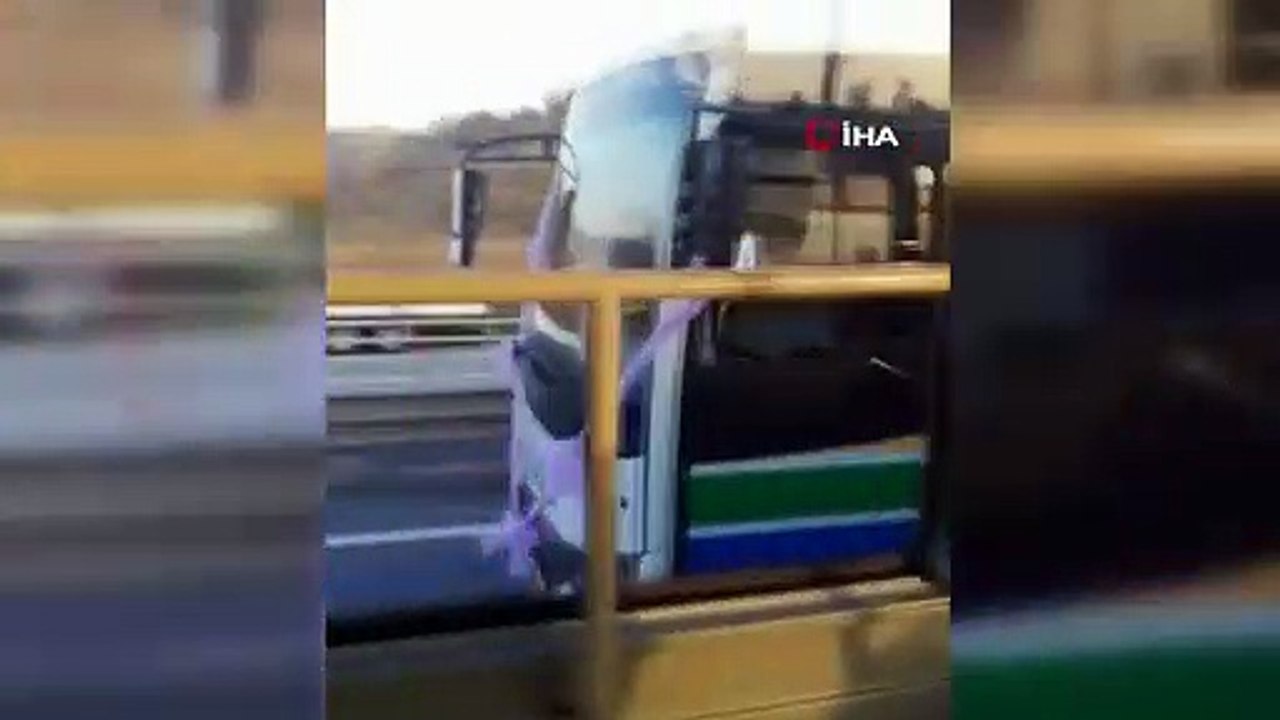 Böyle olur otobüs şoförünün düğünü... Çalıştığı otobüsü gelin arabası yaptı