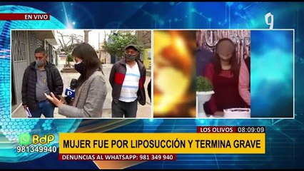 Mujer grave tras liposucción: denuncian hecho ante la Dirincri y mandan a familia a investigar