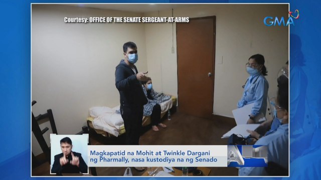 Magkapatid na Mohit at Twinkle Dargani ng Pharmally, nasa kustodiya na ng Senado | Saksi