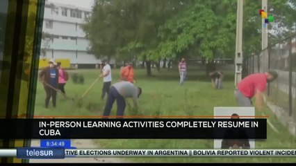 FTS 12:30 15-11: In-person learning activities completely resume in Cuba