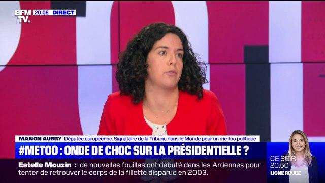 Manon Aubry sur le #Metoopolitique On essaie de se protéger entre femmes mais ça crée une forme de chape de plomb qui s'abat sur nous et qui rend la libération de la parole extrêmement difficile