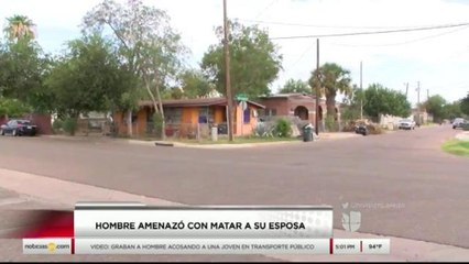 Hombre amenazó con matar a su esposa