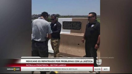Sujeto es repatriado a México por cuentas pendientes con la justicia