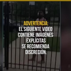 Hombre se pasea desnudo y corta su pene en plena calle de Chicago.mp4