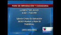 Foro de inmigración y ciudadanía en Thermal