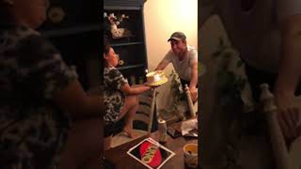 Fallen Birthday Cake Represents First 25th Years of Life