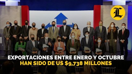 Exportaciones entre enero y octubre han sido de US $9,738 millones