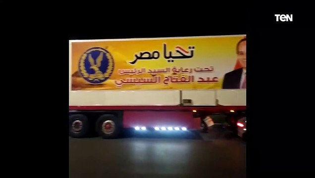 وزارة الداخلية ترسل مساعدات للمتضررين من السيول في محافظة اسوان