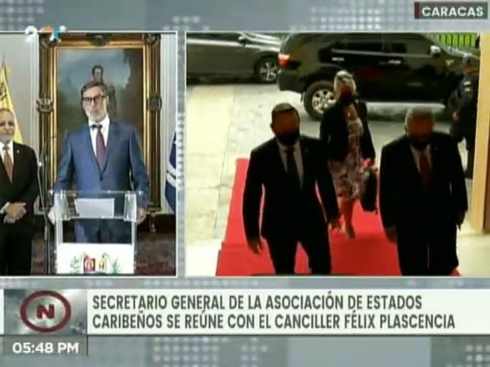 Canciller Félix Plasencia se reunió con el Secretario General de la Asociación de Estados Caribeños