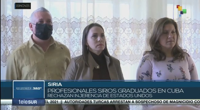 Estudiantes universitarios sirios en Cuba rechazan injerencias de EE.UU. contra el país