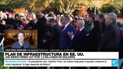 Informe desde Washington: Joe Biden firmó la ley de infraestructura por 1.2 billones de dólares