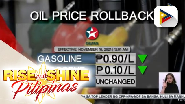 Oil price rollback, ipinatupad ngayong araw