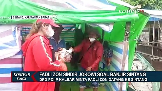 Lewat Akun Twitter, Fadli Zon Sindir Presiden Jokowi Soal Banjir Sintang