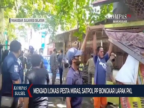Menjadi Lokasi Pesta Miras, Satpol PP Bongkar Lapak PKL