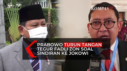 Prabowo Turun Tangan Tegur Fadli Zon Soal Sindiran ke Jokowi