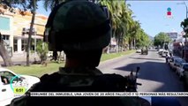Militares vigilan Acapulco para inhibir hechos delictivos