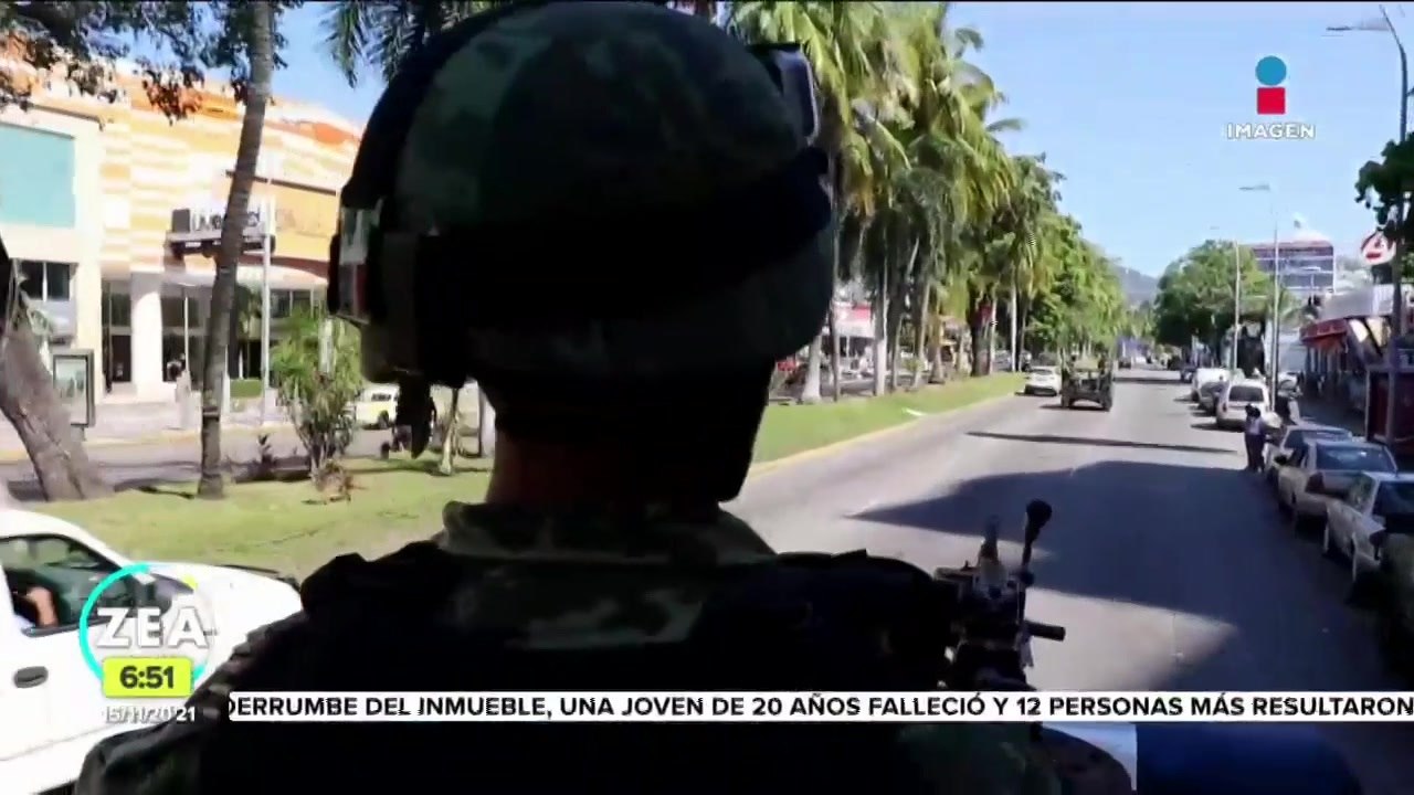 Militares vigilan Acapulco para inhibir hechos delictivos