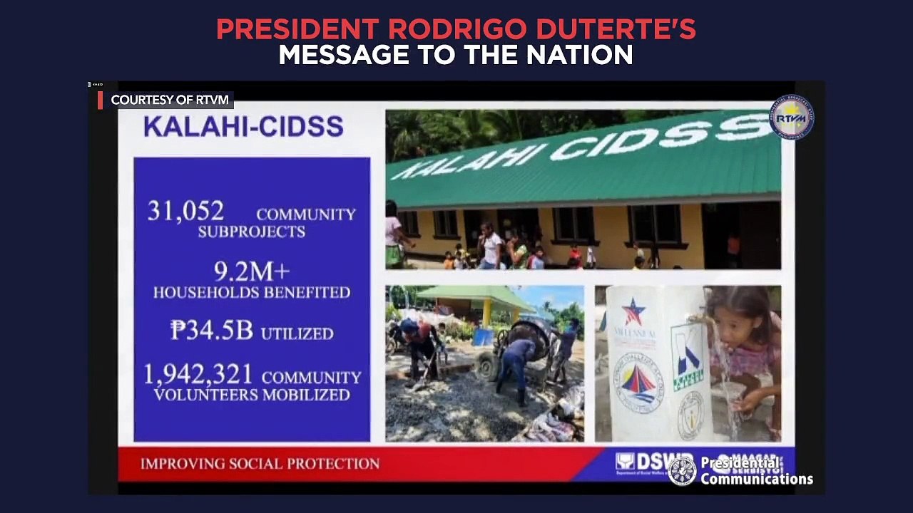 President Duterte's recorded message to the nation | recorded Monday, November 15