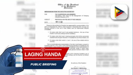Alert Level 1-3: Face shield, hindi na kailangan sa mga pampublikong lugar maliban sa mga ospital at quarantine facilities