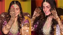 Shraddha Arya की मेहंदी सेरेमनी की तस्वीरें आईं सामने, लहंगे में दिख रहीं Beautiful | FilmiBeat