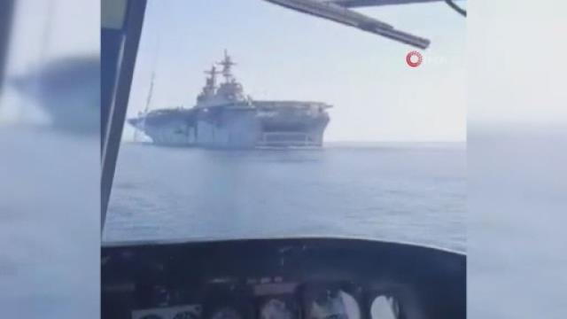 ABD: İran'a ait helikopter Umman Körfezi'nde ABD savaş gemisine yaklaştı