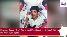 Unseen photos of MS Dhoni and Virat Kohli's childhood that will melt your heart