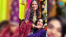 Shraddha Arya looks radiant at her Mehendi ceremony, flaunts engagement ring