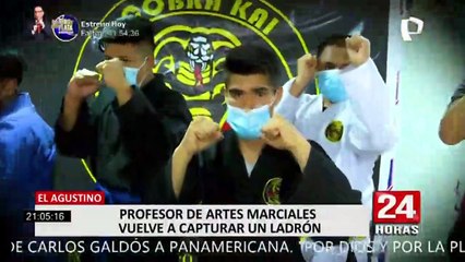 El Agustino: profesor de artes marciales vuelve a capturar un ladrón