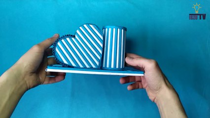 How to make pen holder from paper
