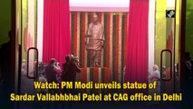 Watch: PM Modi unveils statue of Sardar Vallabhbhai Patel at CAG office in Delhi