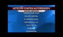 Aztecas contra oficiales del orden