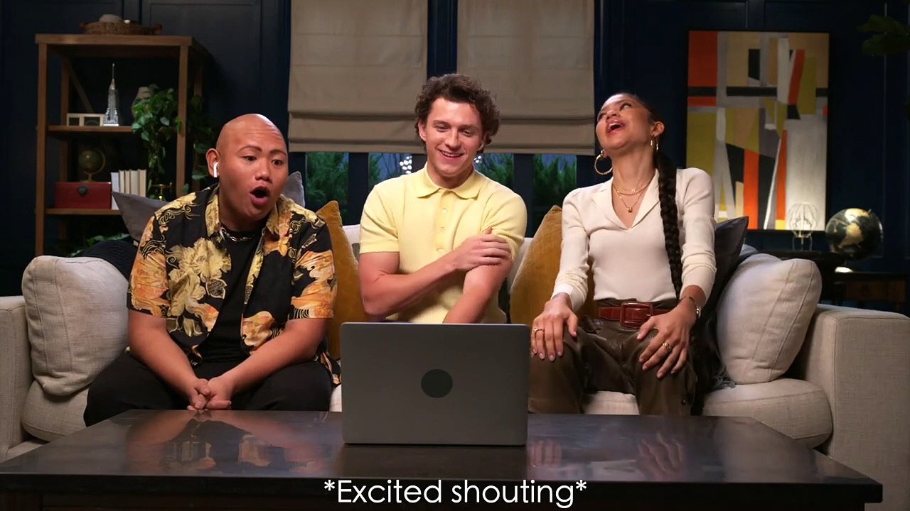 Spider-Man: No Way Home | Promo: Cast Reacts Tease with Tom Holland, Zendaya, and Jacob Batalon