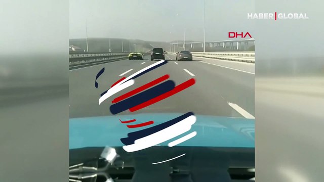 İstanbul Havalimanı yolunda makas atıp yarışan araçlarda Gökhan Çıra izi!