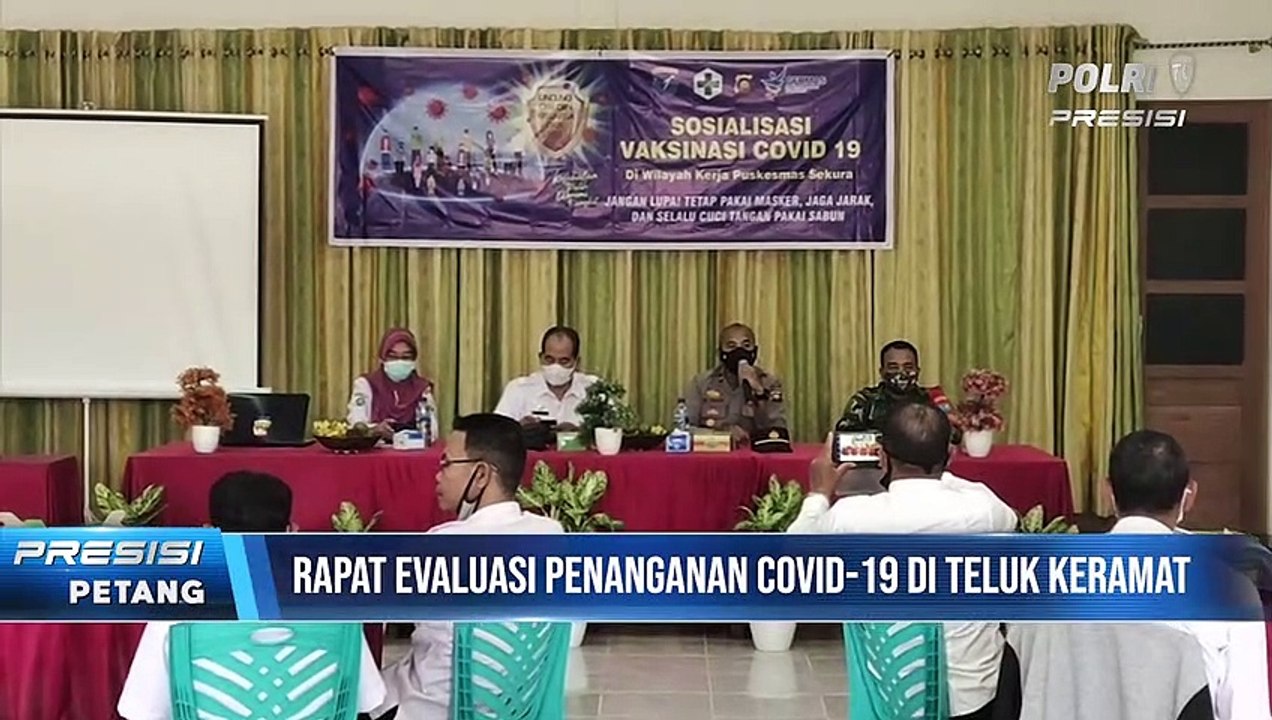 Polsek Teluk Keramat  Gelar Rapat Vaksinasi Massal Covid-19