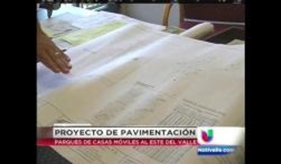 Proyecto de pavimentación al este del Valle
