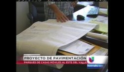 Proyecto de pavimentación al este del valle