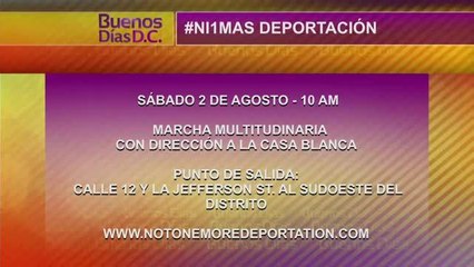 Marcha en el Distrito por un alto a las deportaciones