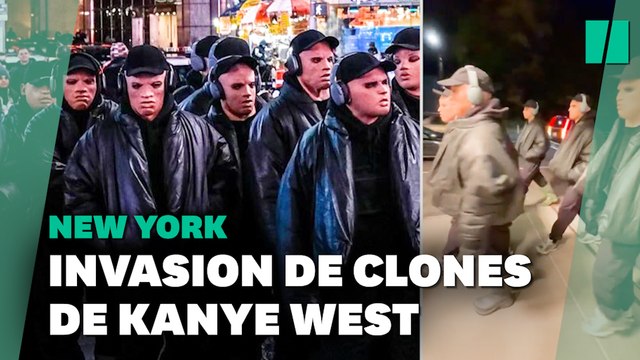 Une armée de clones de Kanye West dans New York pour la sortie de Donda Deluxe