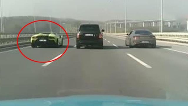 Otoyolda makas atıp yarışan lüks araç Gökhan Çıra'ya ait çıktı