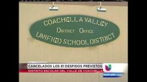Despidos en distrito escolar fueron cancelados