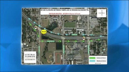 Orlando: Autopista 408 cerrada a partir de las 10 de la noche del jueves