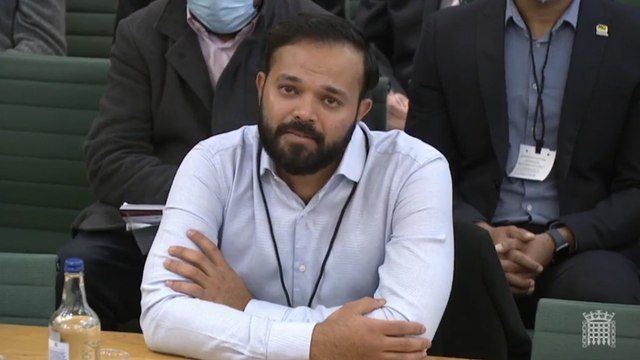 England cricketer Azeem Rafiq breaks down in tears as he outlines ‘constant’ racist abuse