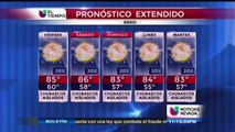 Pronóstico del tiempo con Gaston 11pm