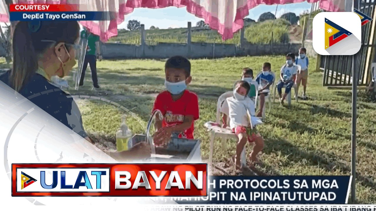 Pagsunod sa health protocols sa mga eskwelahan, mahigpit na ipinatutupad