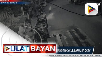 Pagsalpok ng rider sa nakaparadang tricycle, sapul sa CCTV