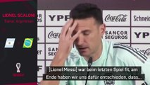 Scaloni bestätigt: “Messi kann morgen spielen”
