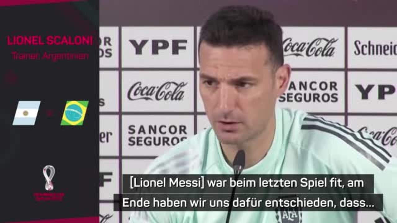 Scaloni bestätigt: “Messi kann morgen spielen”