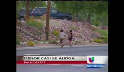 Menor casi se ahoga en Palm Desert