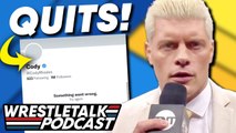 Cody Rhodes DELETES TWITTER?! AEW Viewership DOWN! WWE Raw Review! | WrestleTalk News
